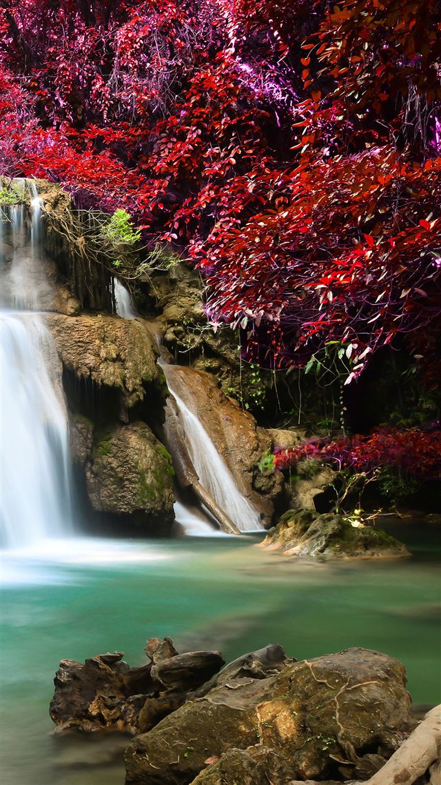 1080x1920 Nature Mountains' Waterfall Landscape - rock iPhone 8 Wallpaper