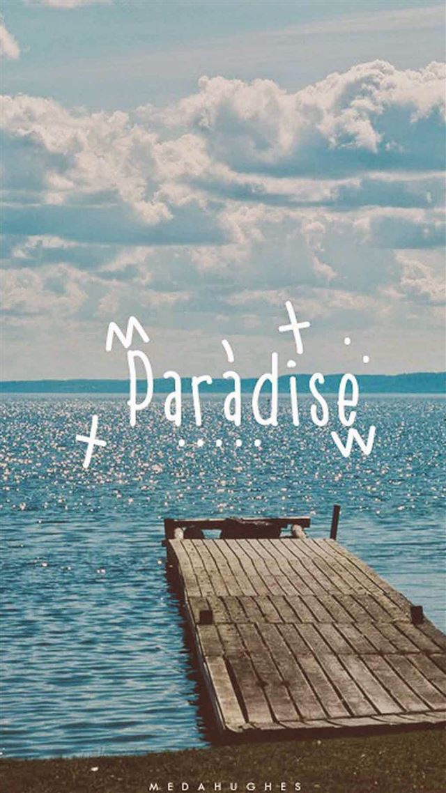 1080x1920 Paradise Beach Dock - wooden iPhone 8 Wallpaper