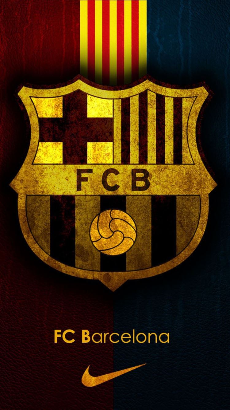 Fc Barcelona Team Logo Background Iphone 8 Wallpapers Free Download