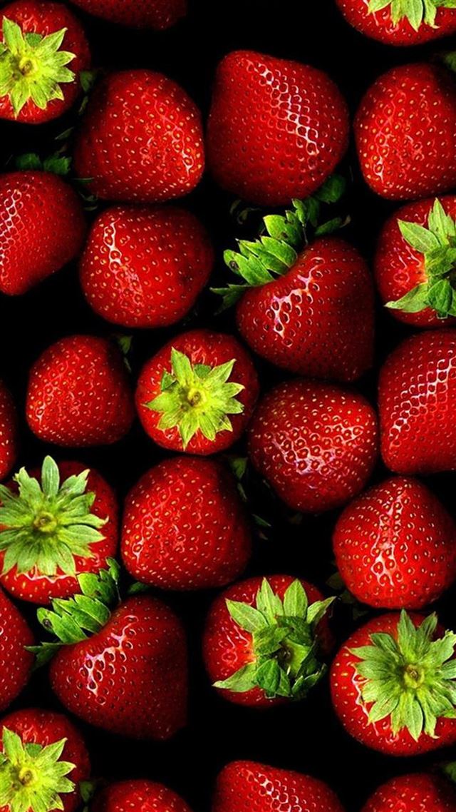 1080x1920 Fresh Strawberry Background -  iPhone 8 Wallpaper