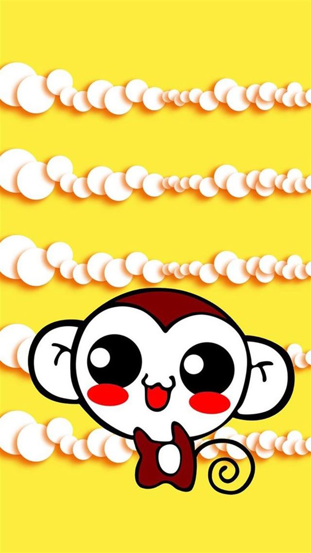 1080x1920 Cute Sweet Hippie Monkey  - shy iPhone 8 Wallpaper