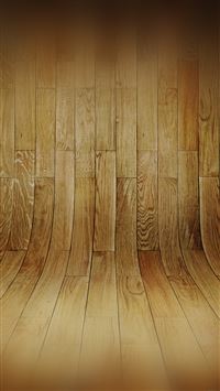 Curved 3D Wood Planks Texture wallpaper