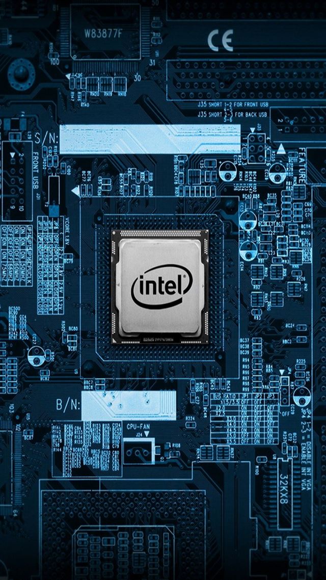 1080x1920 circuitIntel CPU Motherboard Internals -  iPhone 8 Wallpaper