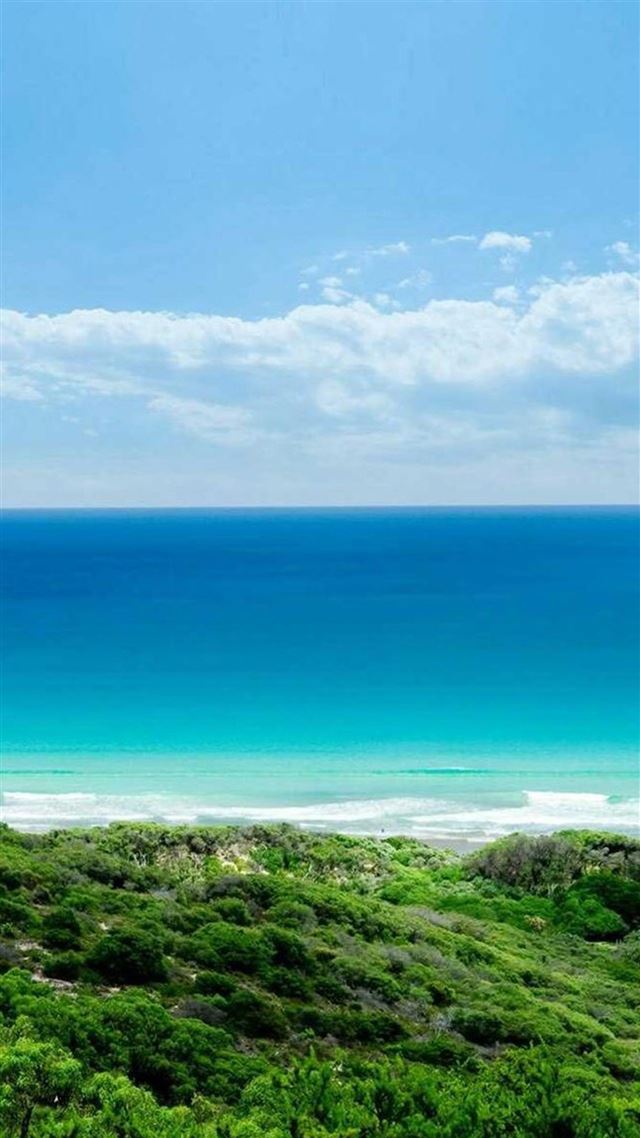 1080x1920 Pure Beautiful Seaside Hill Ladnscape - skyline iPhone 8 Wallpaper