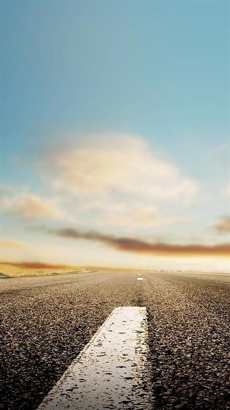 Endless Road In SKy iPhone 8 Wallpapers Free Download