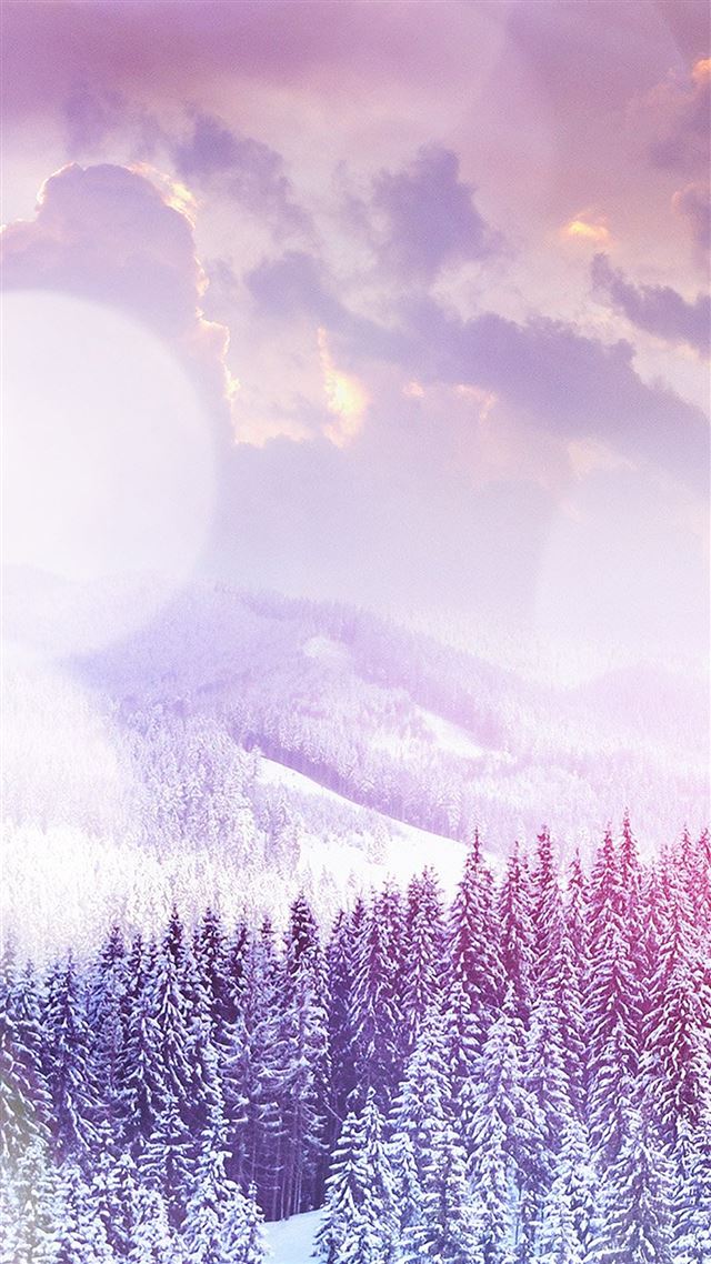 1080x1920 Winter Flare White Snowy Mountains Landscape - winter iPhone 8 Wallpaper