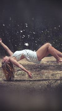 Floating Girl Sexy Art wallpaper