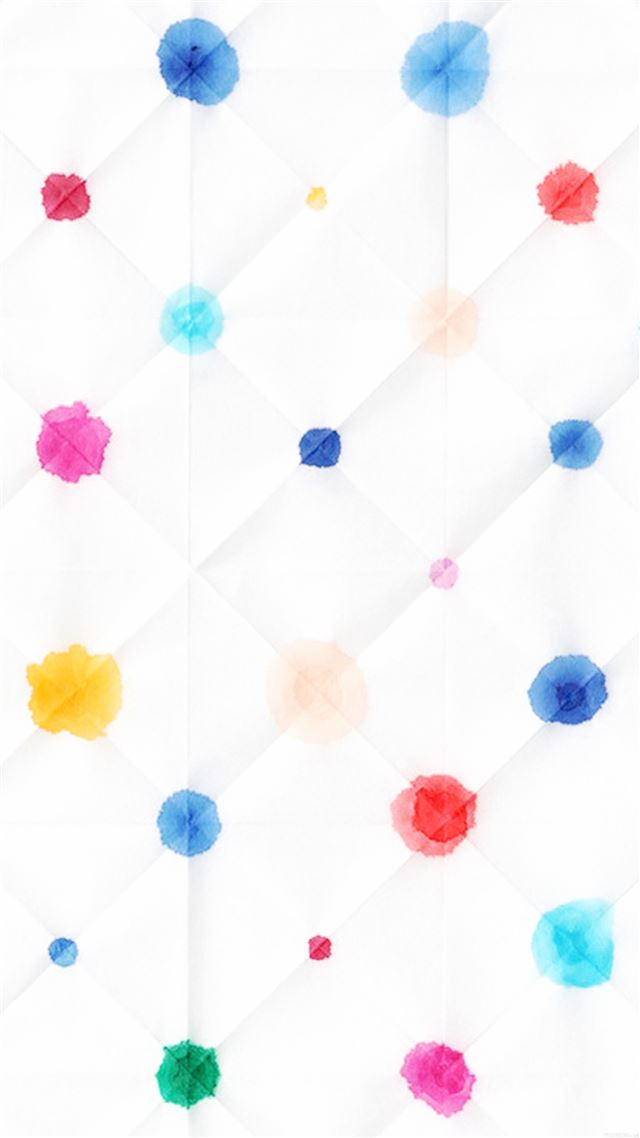 1080x1920 Watercolor Dots White Pattern - brown iPhone 8 Wallpaper