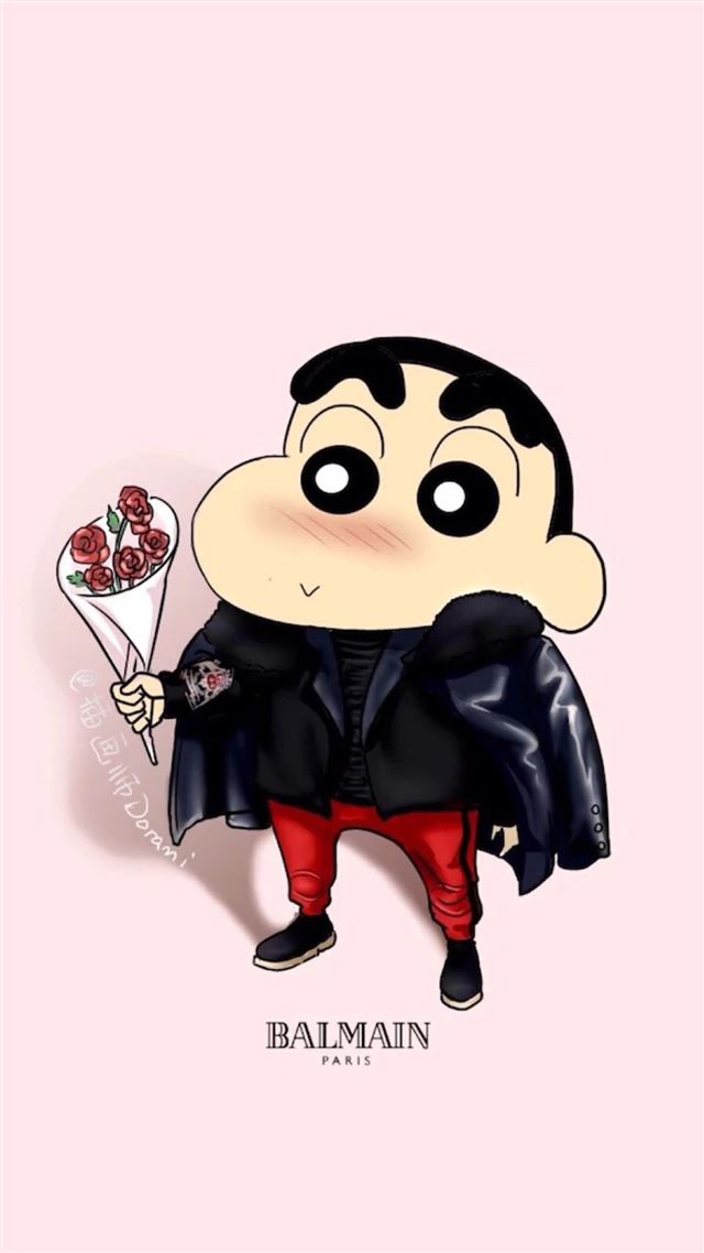 1080x1920 Crayon Shin chan Cute Cartoon - brown iPhone 8 Wallpaper