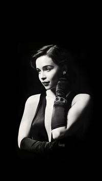 Emilia Clarke Dark Model Film Actress Holly wallpaper