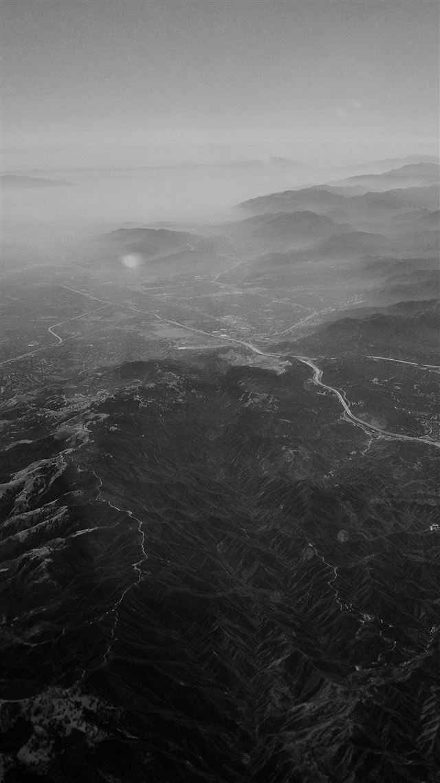 1080x1920 Nature Sky Mountain View Night Flight - look down iPhone 8 Wallpaper
