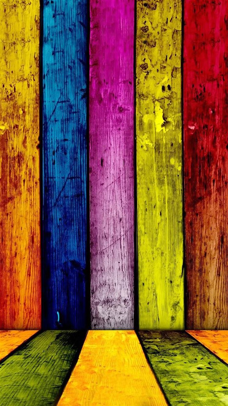 Colorful Grunge Wooden Stripe Pattern Background iPhone 8 ...