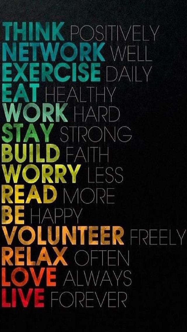 1080x1920 Life Proverbs Colorful Text Art - life iPhone 8 Wallpaper