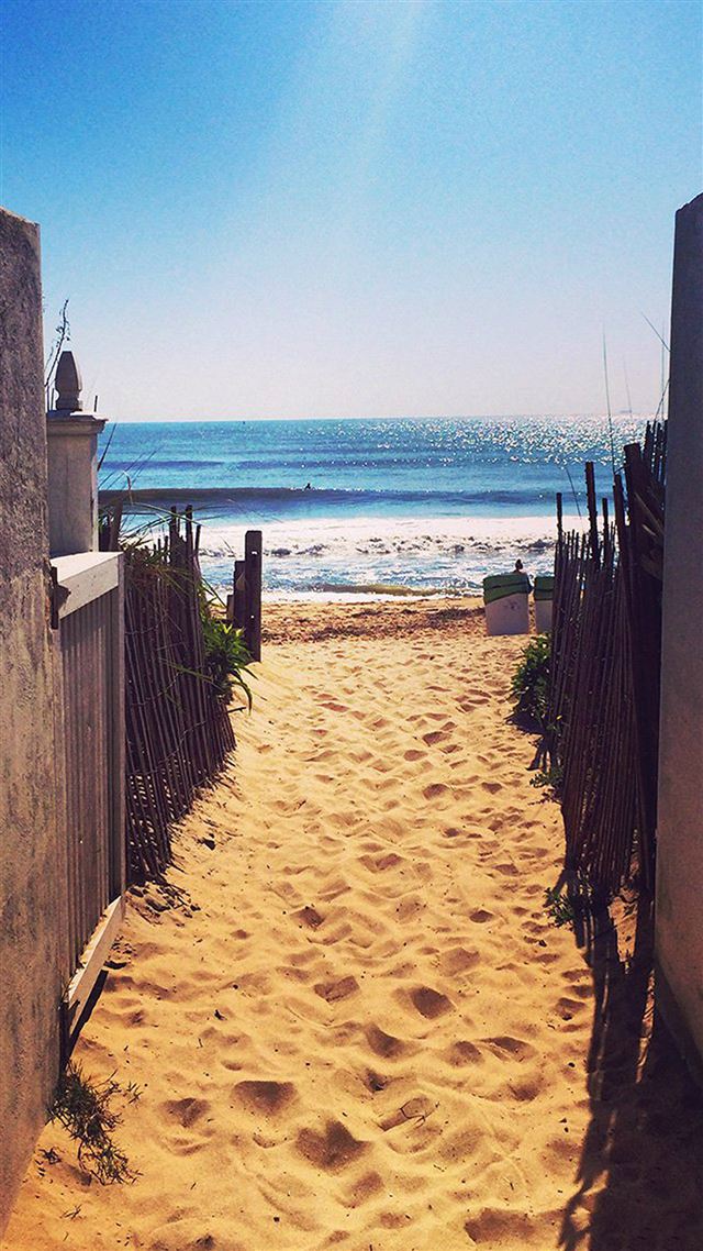 1080x1920 Way To Sea Sand Ocean Beach Nature - way iPhone 8 Wallpaper