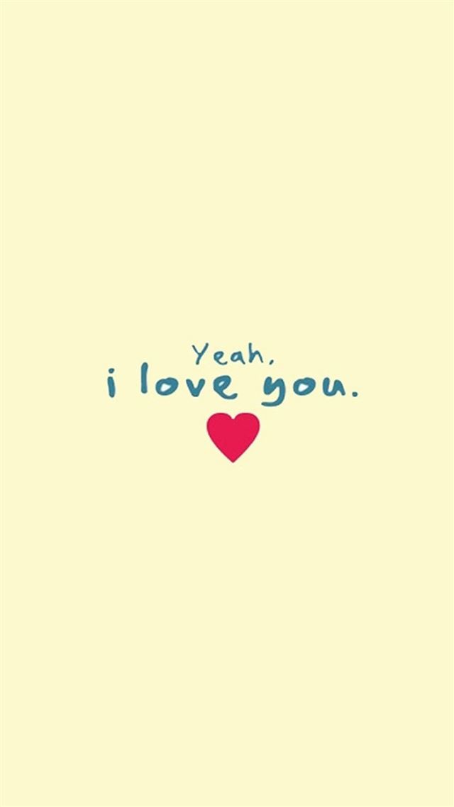 1080x1920 Pure Minimal I Love You - romance iPhone 8 Wallpaper