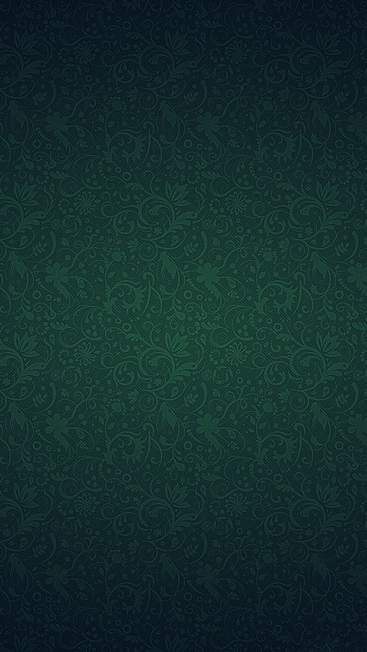 Green Ornament Texture Pattern iPhone 8 Wallpapers Free Download