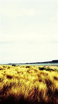 Nature Vast Desolate Grass Field wallpaper
