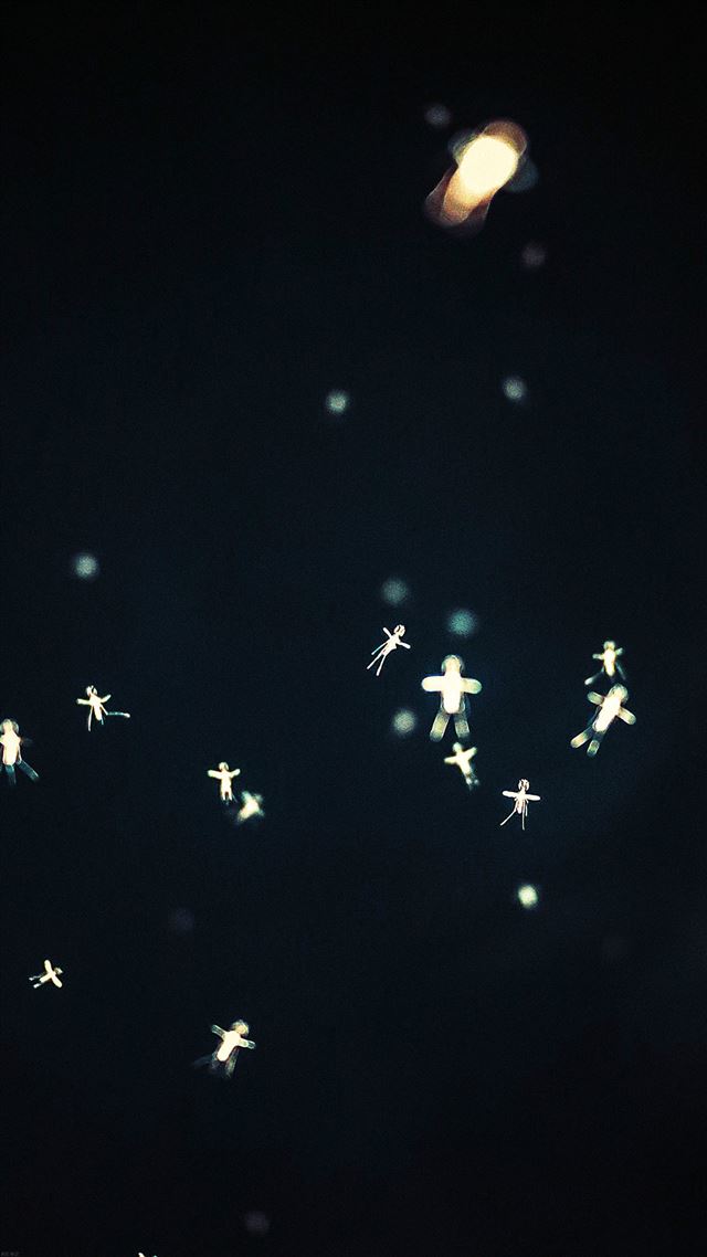 1080x1920 Small Paper Dark People Illust Art - people iPhone 8 Wallpaper