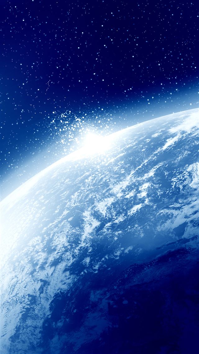 1080x1920 Brilliant Blue Space - shiny iPhone 8 Wallpaper