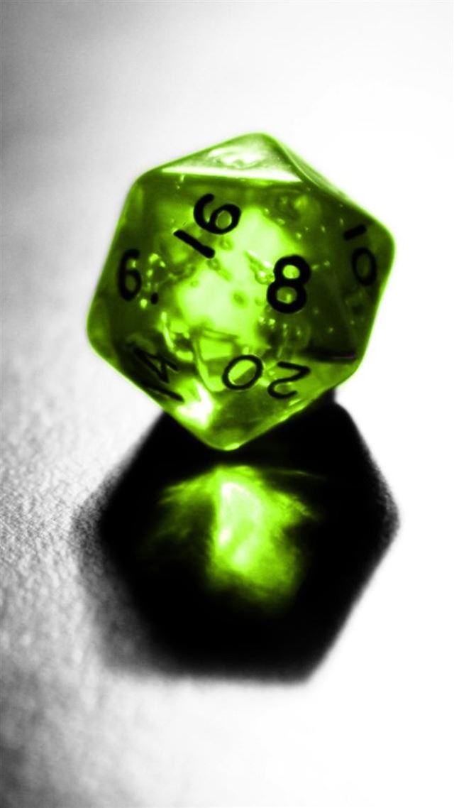 1080x1920 Geometry Green Transparent Dice Design Art - design iPhone 8 Wallpaper