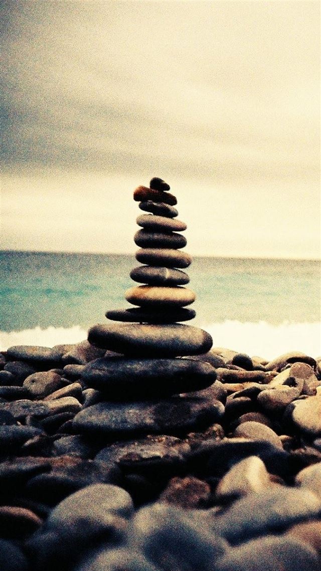 1080x1920 Nature Ocean Beach Overlap Pebbles - ocean iPhone 8 Wallpaper
