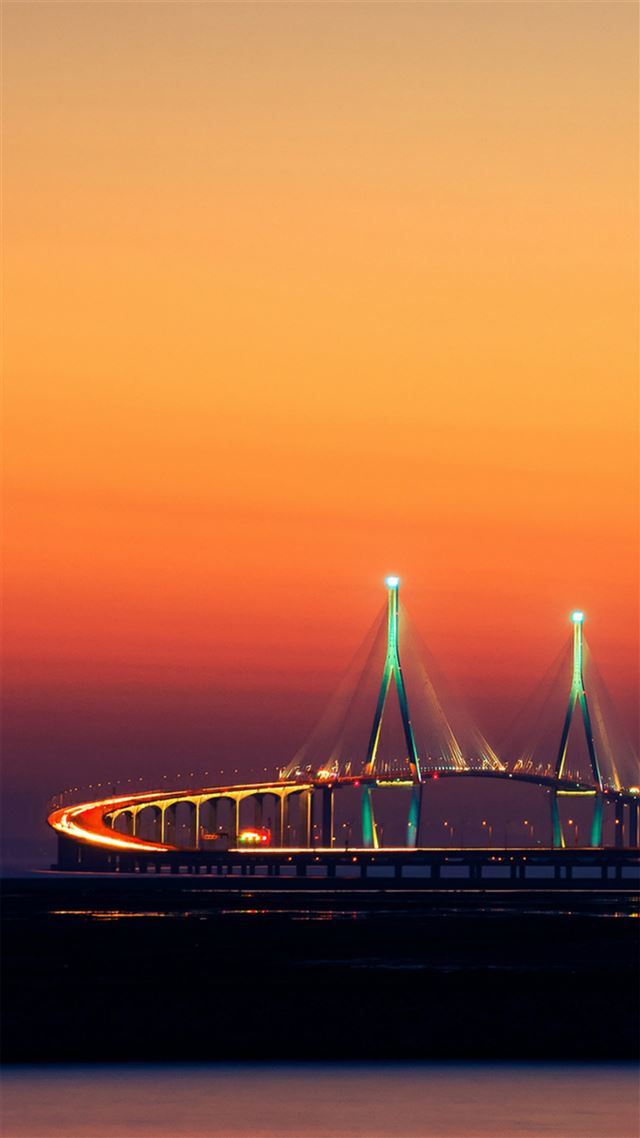 1080x1920 NatureMagnificent Architecture Sunset Skyscape - bridge iPhone 8 Wallpaper