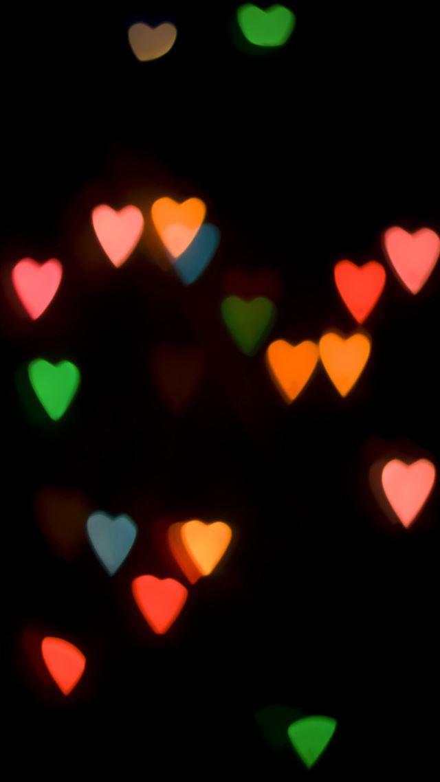 1080x1920 Abstract Colorful Love Light In Dark -  iPhone 8 Wallpaper