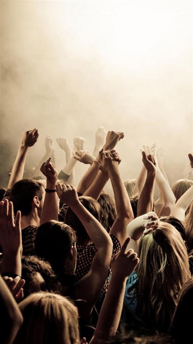 1080x1920 Lively Concert Crowd Art  - crowd iPhone 8 Wallpaper