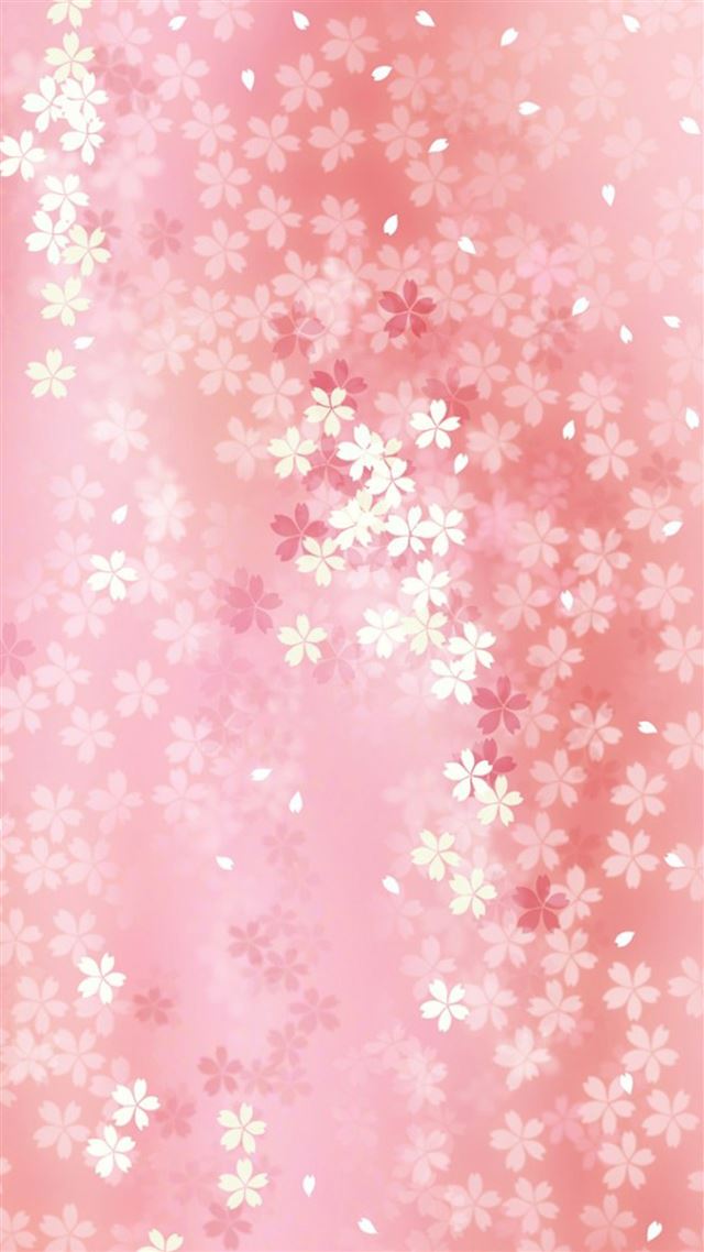 1080x1920 Pure Dreamy Flower Pattern Background - overlap iPhone 8 Wallpaper