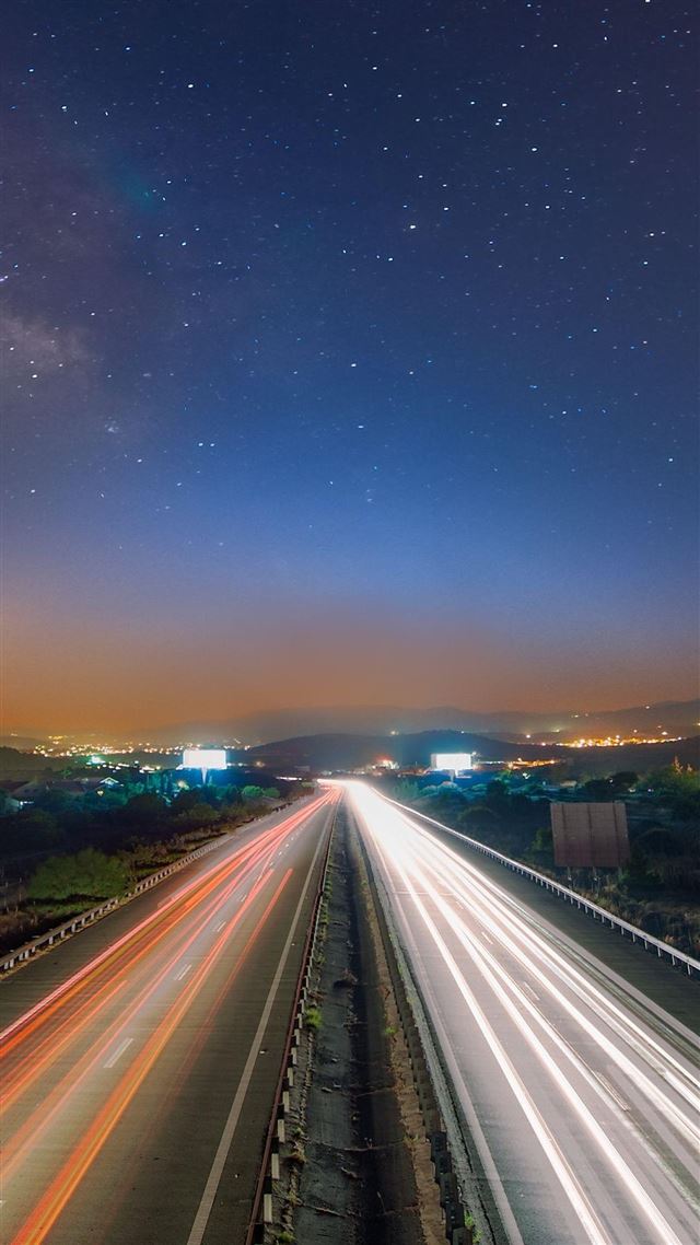1080x1920 Long Exposure Light Trails - night iPhone 8 Wallpaper