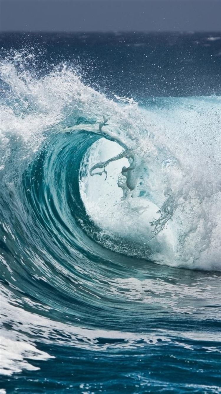 Nature Ocean Surging Wave Water Splash Iphone 8 Wallpapers Free Download