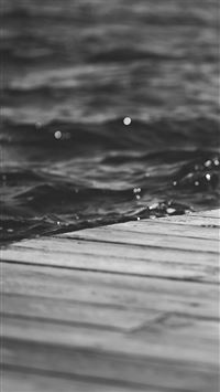 Peace Lake River Dock Dark wallpaper