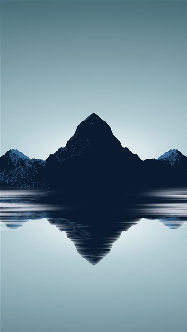 1080x1920 Nature Mountains Reflection In River - shadow iPhone 8 Wallpaper
