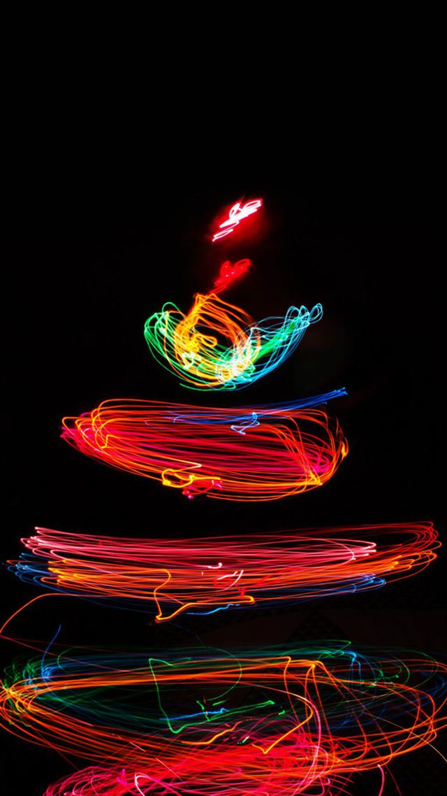 1080x1920 Christmas Tree Happy Lights Art Bokeh - happy iPhone 8 Wallpaper