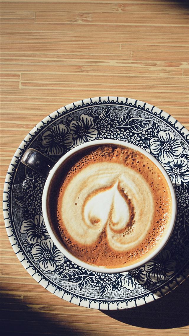 1080x1920 Heart Coffee Cappuccino Cup Light Table -  iPhone 8 Wallpaper