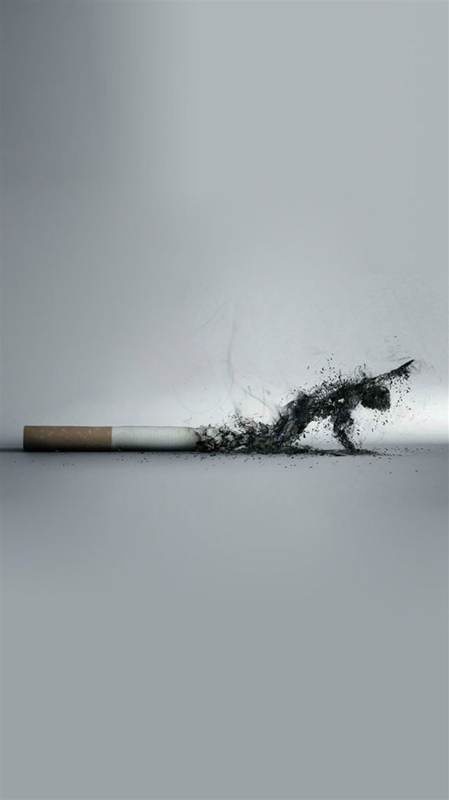 1080x1920 Harmful Smoking Dying Crawl Art - orange iPhone 8 Wallpaper
