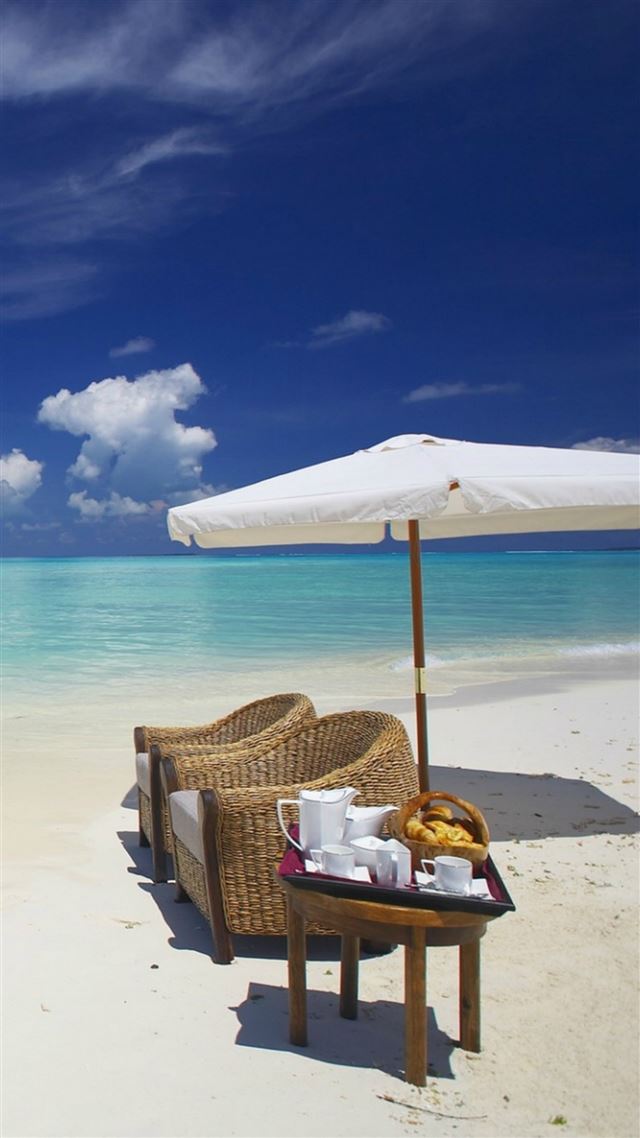 1080x1920 Private Beach Breakfast  - sunny iPhone 8 Wallpaper