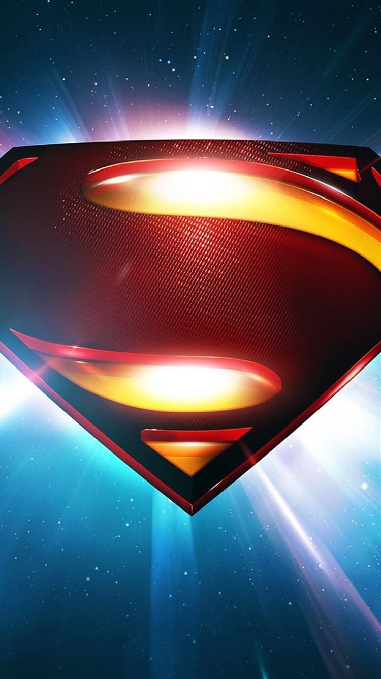 Superman Space Logo Man Of Steel iPhone 8 Wallpapers Free Download