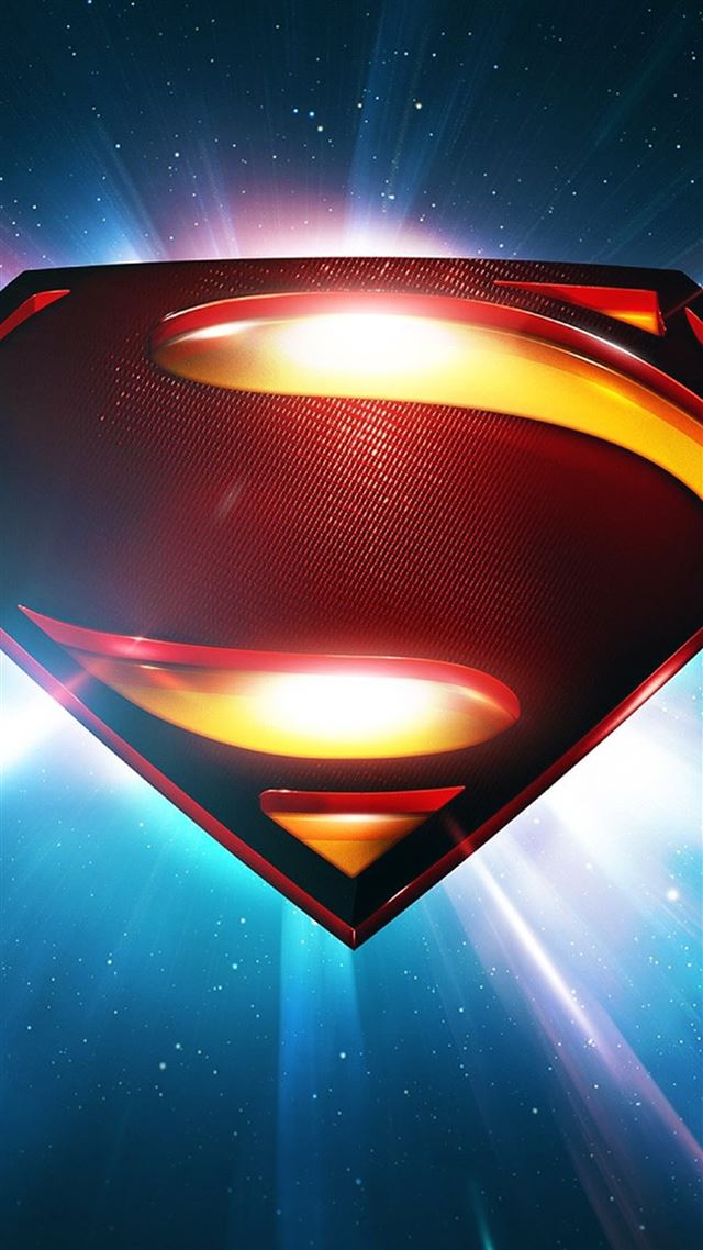 1080x1920 Superman Space Logo Man Of Steel - man of steel iPhone 8 Wallpaper