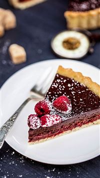 Chocolate Raspberry Cake Desert wallpaper