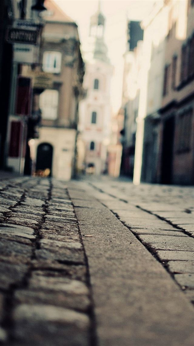 1080x1920 Vintage Downtown Street Scene - retro iPhone 8 Wallpaper