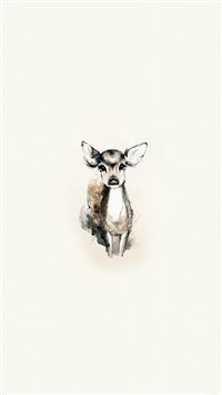 Tiny Deer Illustration wallpaper