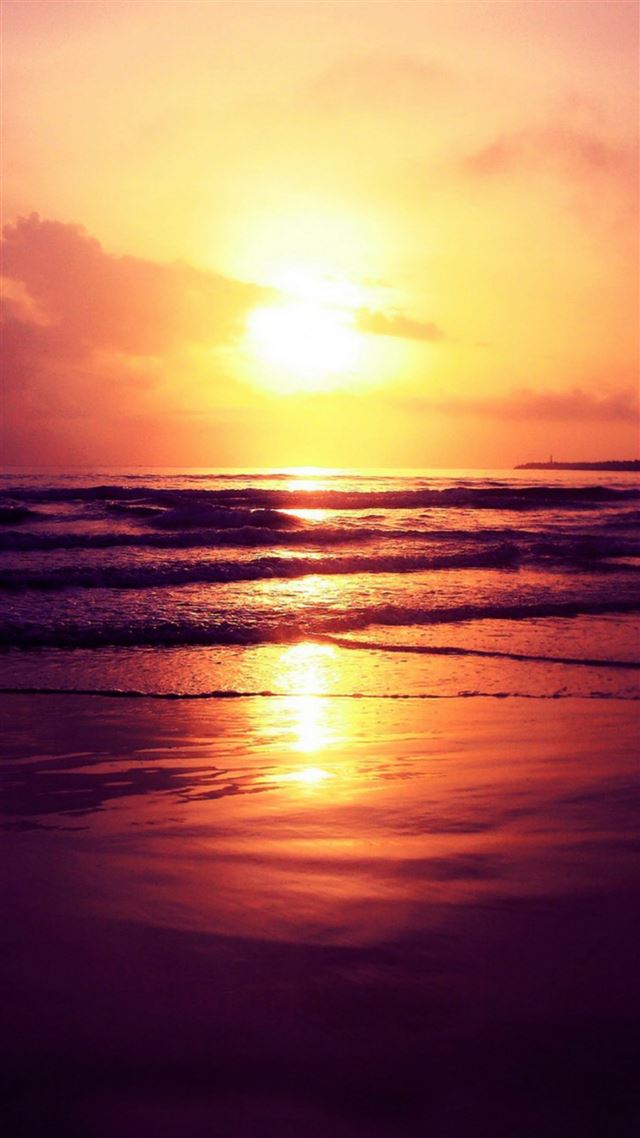 1080x1920 Setting Sun Ocean Beach - sun iPhone 8 Wallpaper