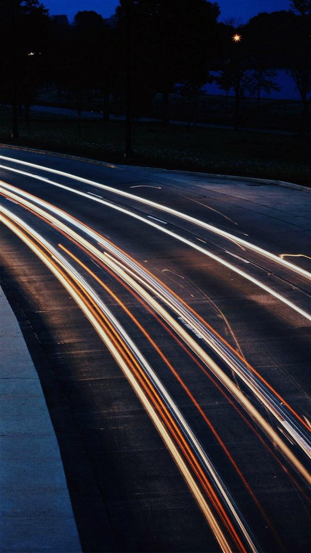 1080x1920 Streetlights City Dark Night - road iPhone 8 Wallpaper