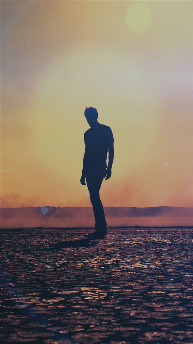 1080x1920 Tycho Art Sun Man Flare Music - man iPhone 8 Wallpaper