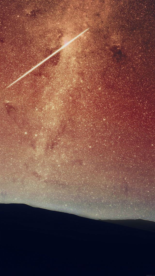 1080x1920 Star Nnight Space Mountain Red Galaxy Nature - starry iPhone 8 Wallpaper