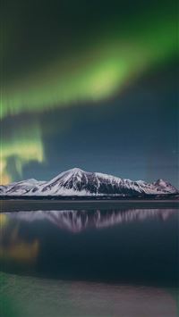 Aurora Night Sky Green Bokeh Instagram Art Nature wallpaper