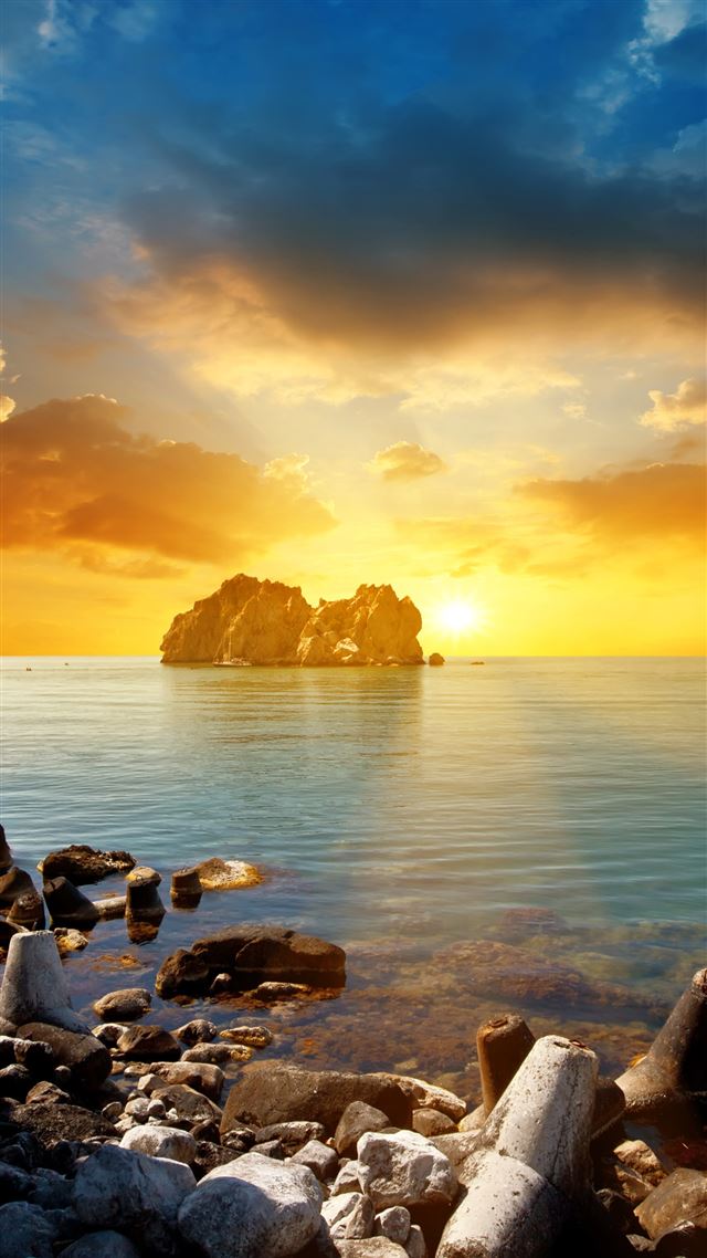 1080x1920 Coast Tranquil Sunset Landscape - coast iPhone 8 Wallpaper