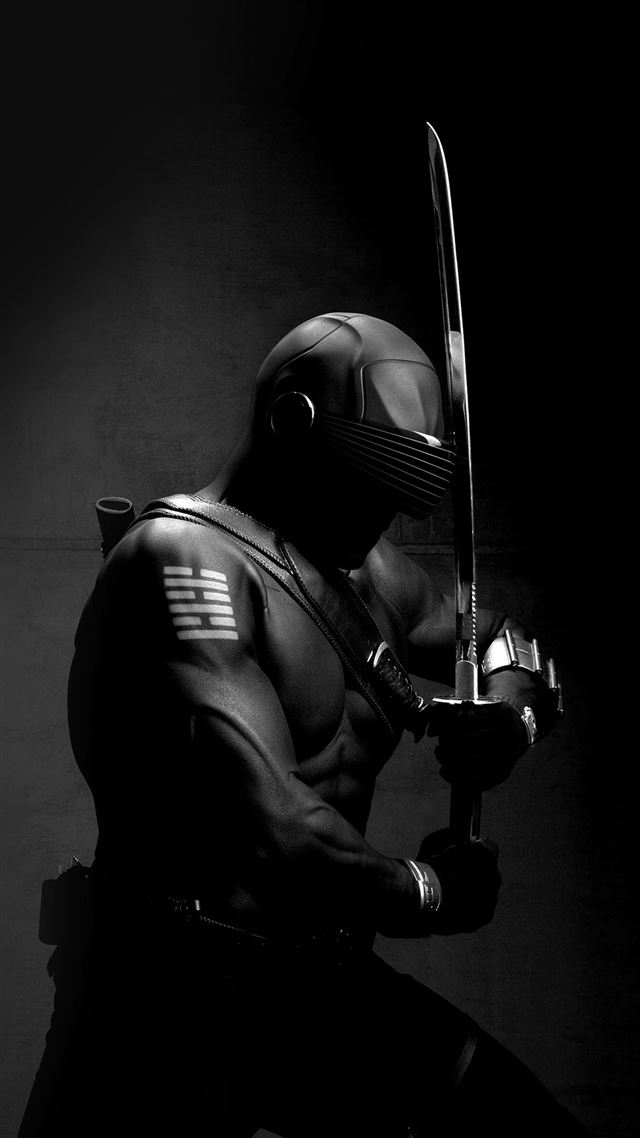 1080x1920 Gi Joe Snake Eye Ninja Art Dark Hero - gray iPhone 8 Wallpaper