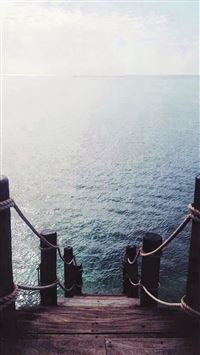 Pier Dock Ocean View wallpaper